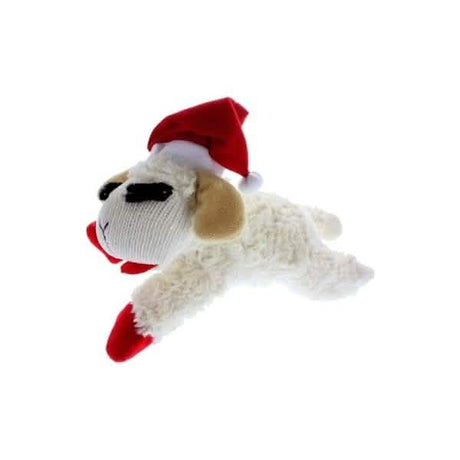 MULTIPET LAMBCHOP w/Santa Hat 6"