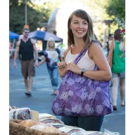 Chico Bag Brand 19X13 Size Vita Prints in Purple Blooms Color