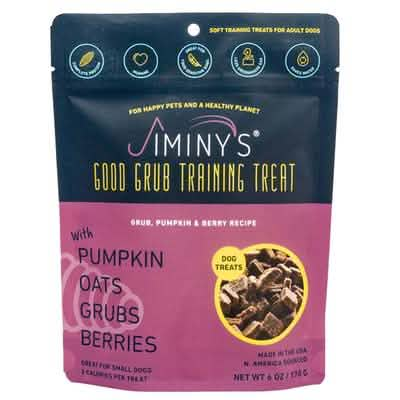 Jiminy's Pumpkin & Berry Recipe Soft Treats for Dogs, 6 Oz. Pack