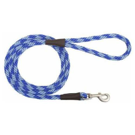 Mendota Dog Snap Leash Diamond Sapphire, Small Size, 4ft Length, Sapphire Color