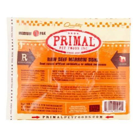 Primal D Frozen Raw Beef Marrow Bone M