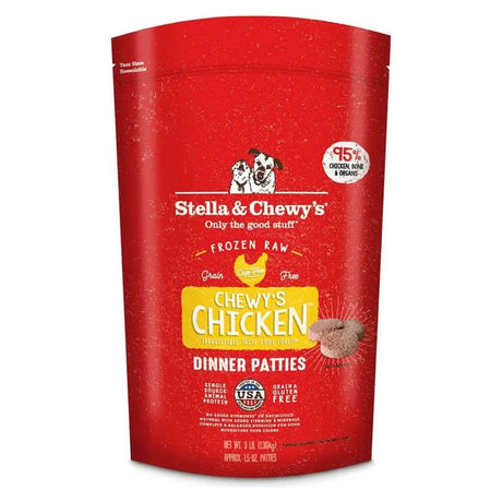 Stella & Chewy's Raw Frozen Dog Food Chewy's Chicken Dinner Patties