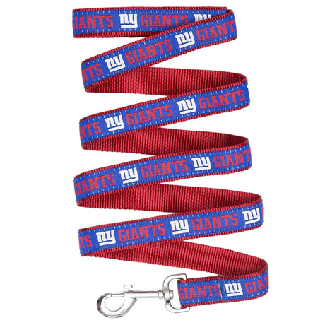 Pets First Small Size NFL NY Giants Nylon Leash for Dogs, 4ft Length