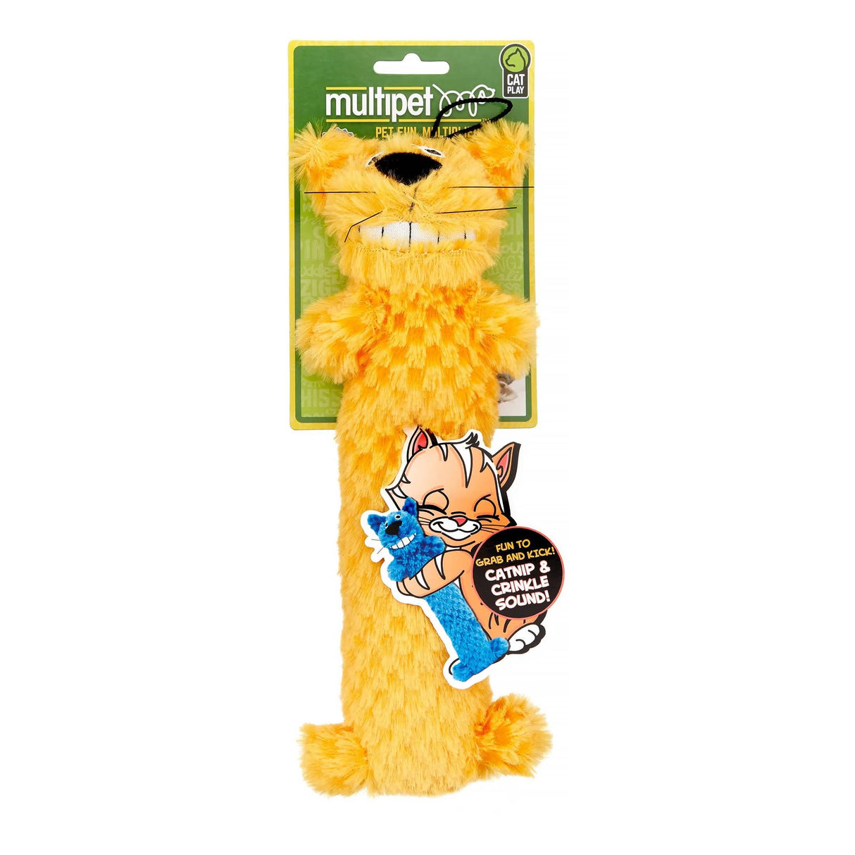 Multipet Brand Loofa Cat Toy, 10-Inch Size