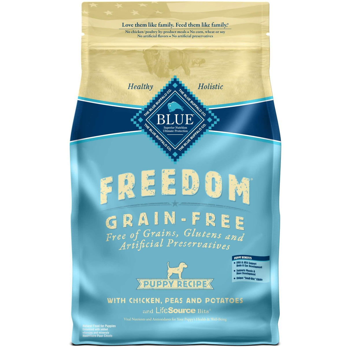 Blue Buffalo Freedom Grain Free Chicken and Potatoes Dry Dog Food, 4lb