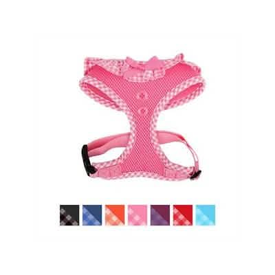 Puppia Over-the-Head Vivien Harness A in Pink, Large Size for Dogs