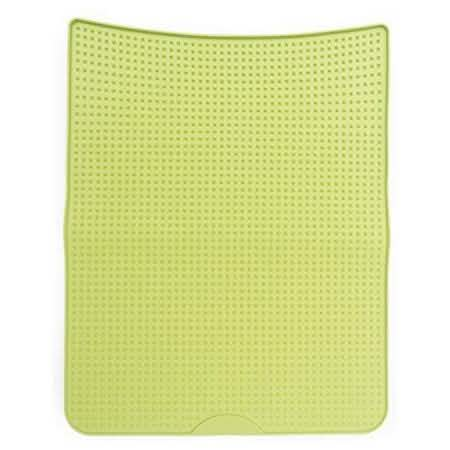 Messy Mutts Cat Litter Mat in Green, Size 17.75x13.75in with Graduating Spikes Feature