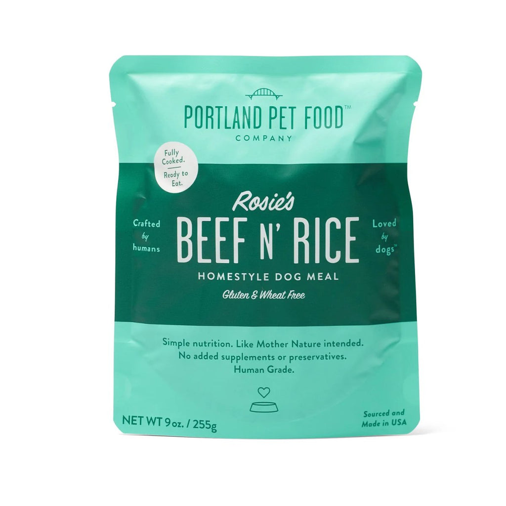 Portland Pet Food Company Cooked Refrigerated Dog Food Rosie's Beef N' Rice