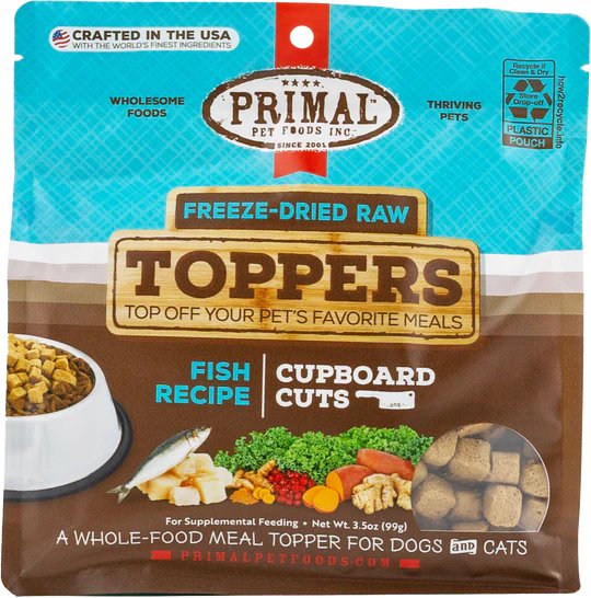 Primal Canine Freeze Dried Raw Toppers Fish