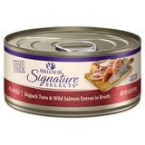 Wellness Wet Cat Food Core Signature Selects Flaked Skipjack Tuna & Wild Salmon Entrée in Broth