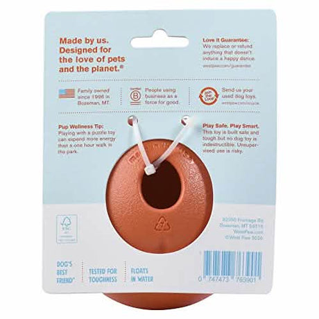 West Paw Rumbl Orange Large - Premium Dog Toy