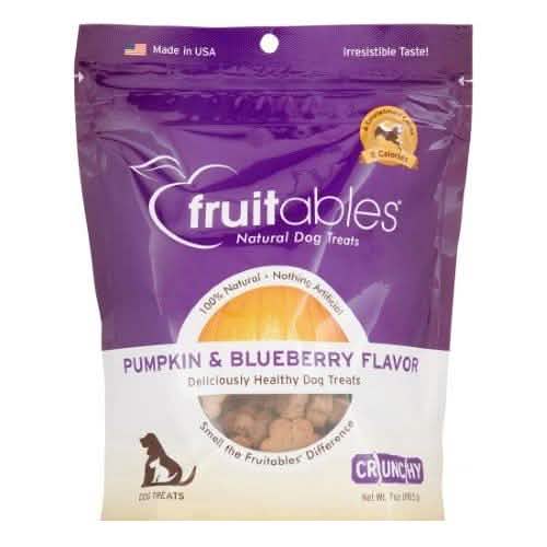 Fruitables Crunchy Pumpkin Berry Flavor Dog Treats, 7oz Pack