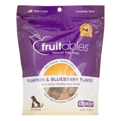 Fruitables Crunchy Pumpkin Berry Flavor Dog Treats, 7oz Pack