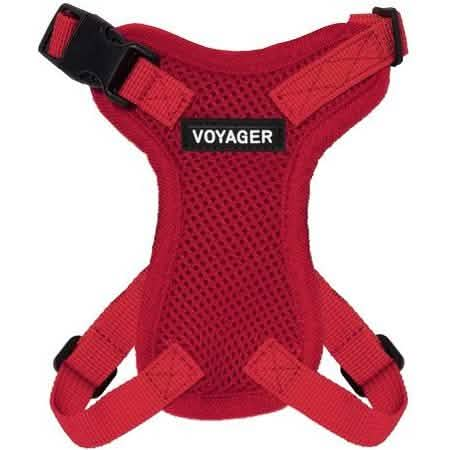 Voyager Dog Harnesses Step In Lock Red with Red Trim XXXS for Dogs