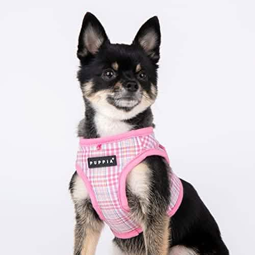 Puppia Large Pink Luke Harness B for Dogs