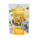 Applaws Dog Chicken & Broccoli Topper, Wet Texture, 3 Oz. - Chicken Breast with Broccoli, Apple & Quinoa Flavor