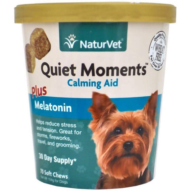 NaturVet D Quiet Moments Melatonin Chew 70ct