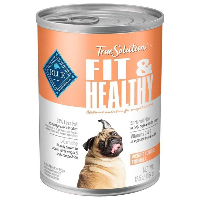 Blue Buffalo True Solutions Fit & Healthy Chicken Flavor Wet Dog Food, 12.5-oz Can