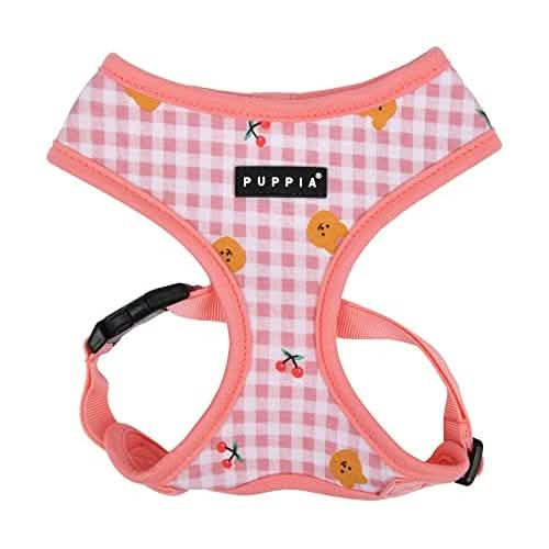 Puppia Medium Size Baba Harness A for Dogs, Color Indian Pink