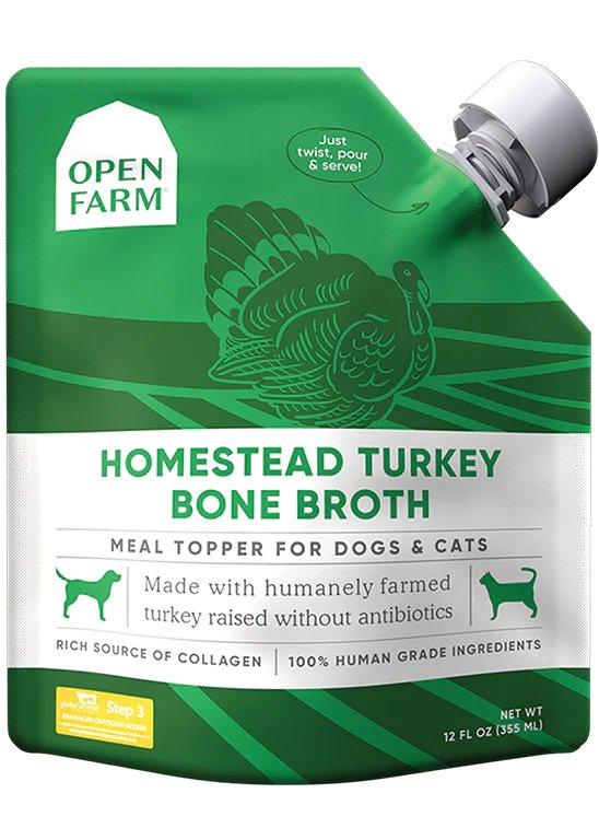 Open Farm Homestead Turkey Bone Broth for Dogs