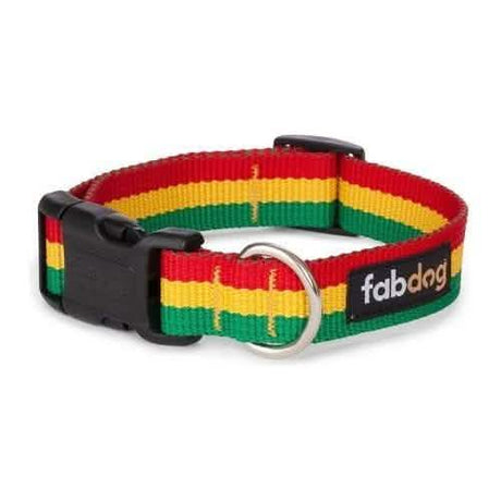 Fabdog Large Rasta Dog Collar