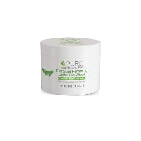 Pure and Natural Pet Wellness Tear Stain Wipes 50ct