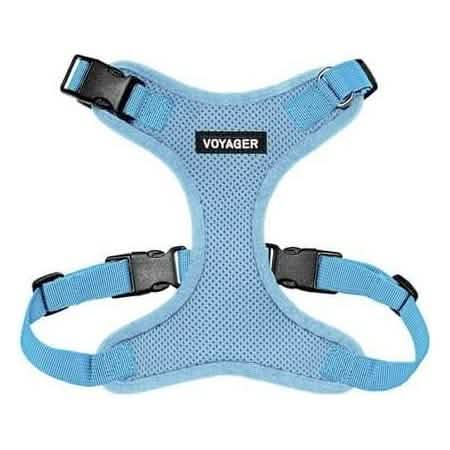 Voyager Dog Harnesses - Step In Lock Harness in Baby Blue with Baby Blue Trim, Size XL