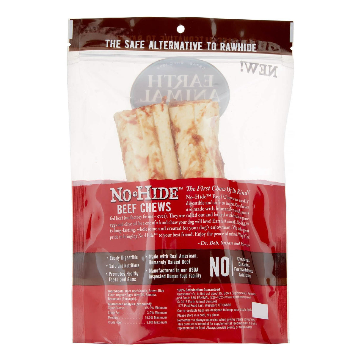 Earth Animal NO HIDE beef 7"2pk