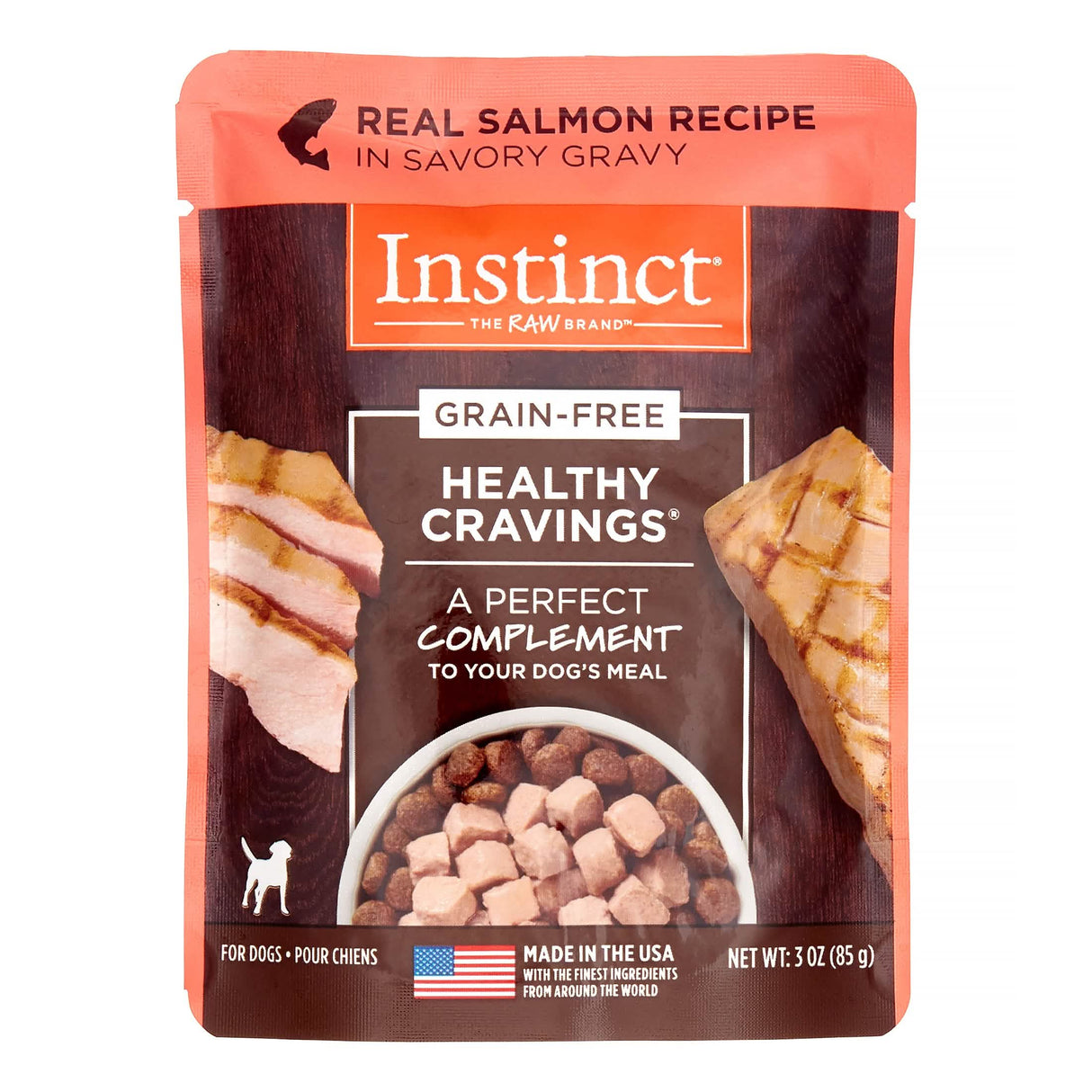 Instinct Pet Food Dog Healthy Cravings Real Salmon Recipe, 3oz, Pack of 24