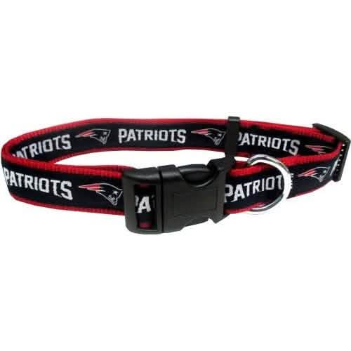 Pets First Medium-Sized Multi-Color NFL New England Patriots Collar for Dogs