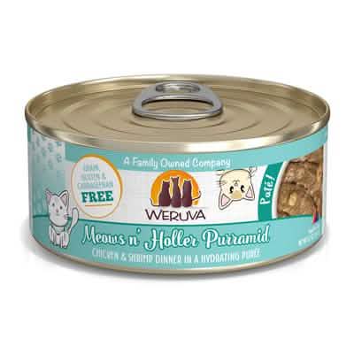 Weruva C Classic Meows n' Holler PurrAmid Chicken/Shrimp Paté 5.5 oz