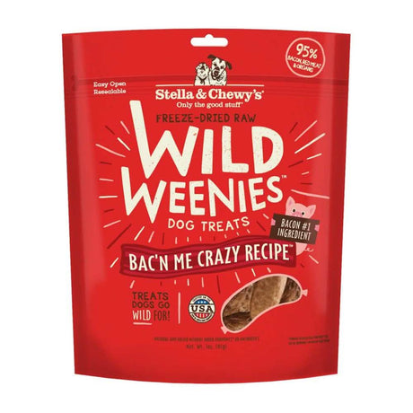 Stella & Chewy's Dog Food Wild Weenies Bac'n Me Crazy Recipe, Grain Free 3.25oz