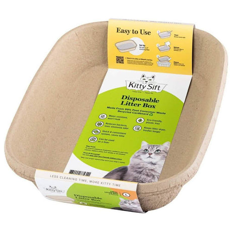 Worldwise Kitty Sift  Disposable Cat Litter Box 3 pack L