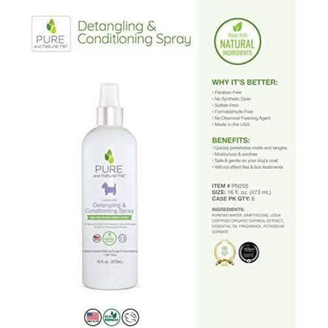 Pure & Natural Detangling Spray 16oz