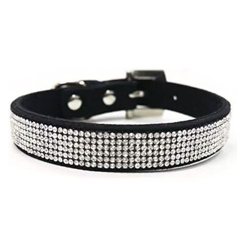 Dogo Pet VIP Bling Dog Collar in Black, Small Size