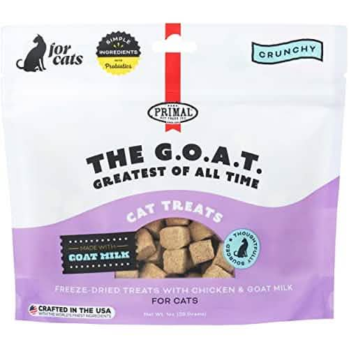 Primal Pet Foods Primal Cat Freeze-Dried Goat Chicken with Goat Milk, 1-oz Size, Chicken & Goat Milk Flavor