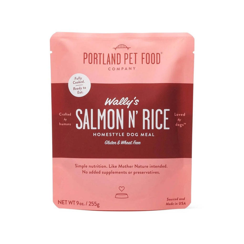 Portland Pet Food Company Cooked Refrigerated Dog Food Wally's Salmon N' Rice