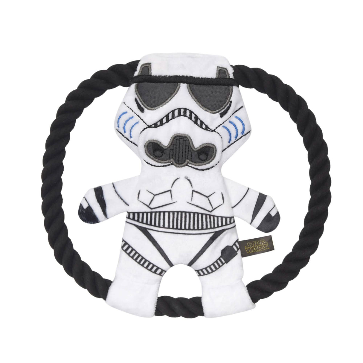 Fetch For Pets Brand Star Wars Storm Trooper Plush Rope Frisbee for Dogs