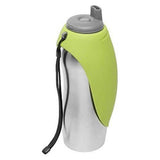 Messy Mutts Green Travel Water Bottle for Dogs, 24oz Size