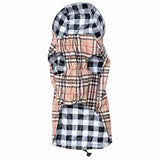 The Worthy Dog Tan Plaid Raincoat for Dogs, Size X