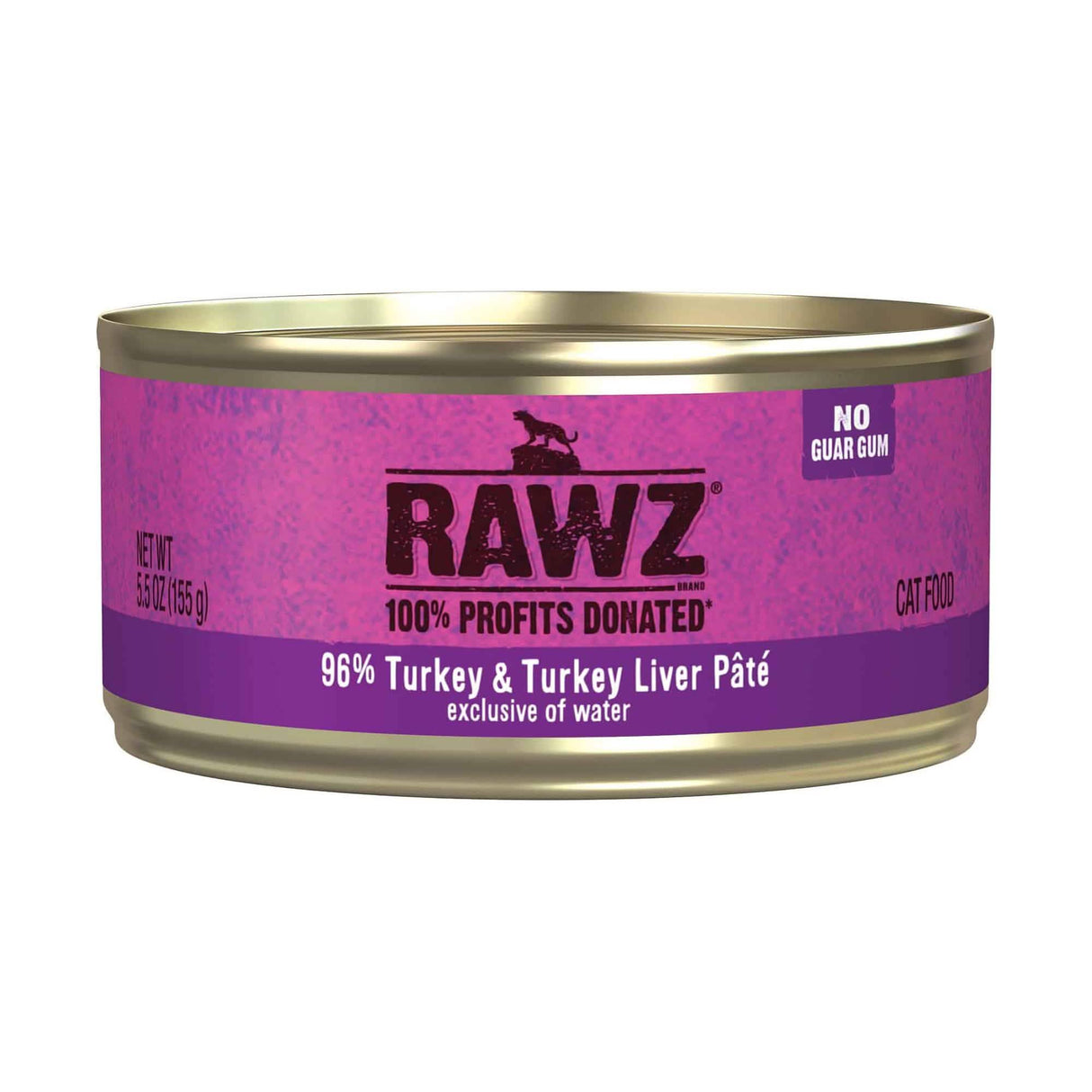 RAWZ 96% Turkey & Turkey Liver Pâté Cat Food