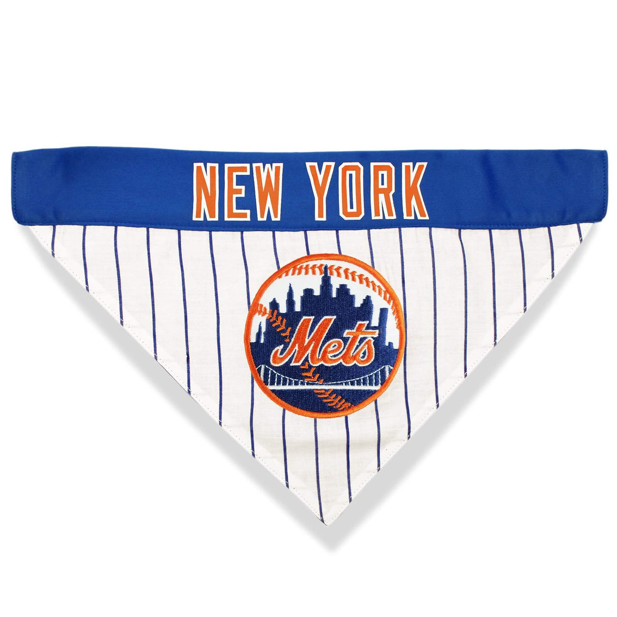 Large/X-Large Multi-Color New York Mets Collar Bandana for Dogs