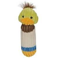 HuggleHounds Large Holiday Fluffer Knottie McSnowy the Snowman Dog Toy for Ducks