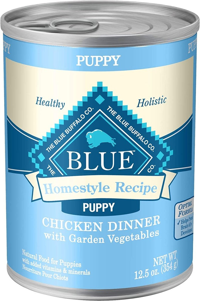 Blue Homestyle Recipe Chicken Dinner With Garden Vegetables Food for Puppies