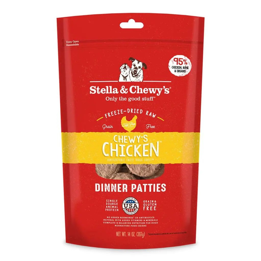 Stella & Chewy's Freeze-Dried Dog Food Chewy's Chicken Dinner Patties