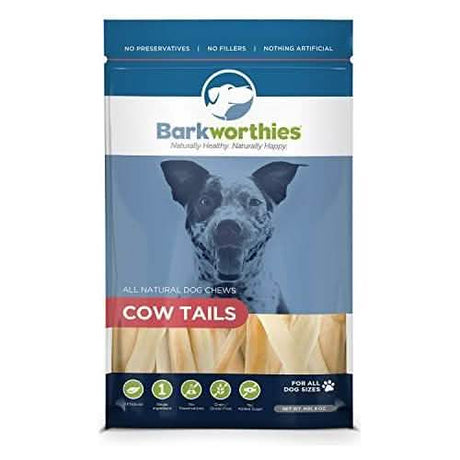 Barkworthies Dog Barkworthies Cow Tail, 6oz Pack