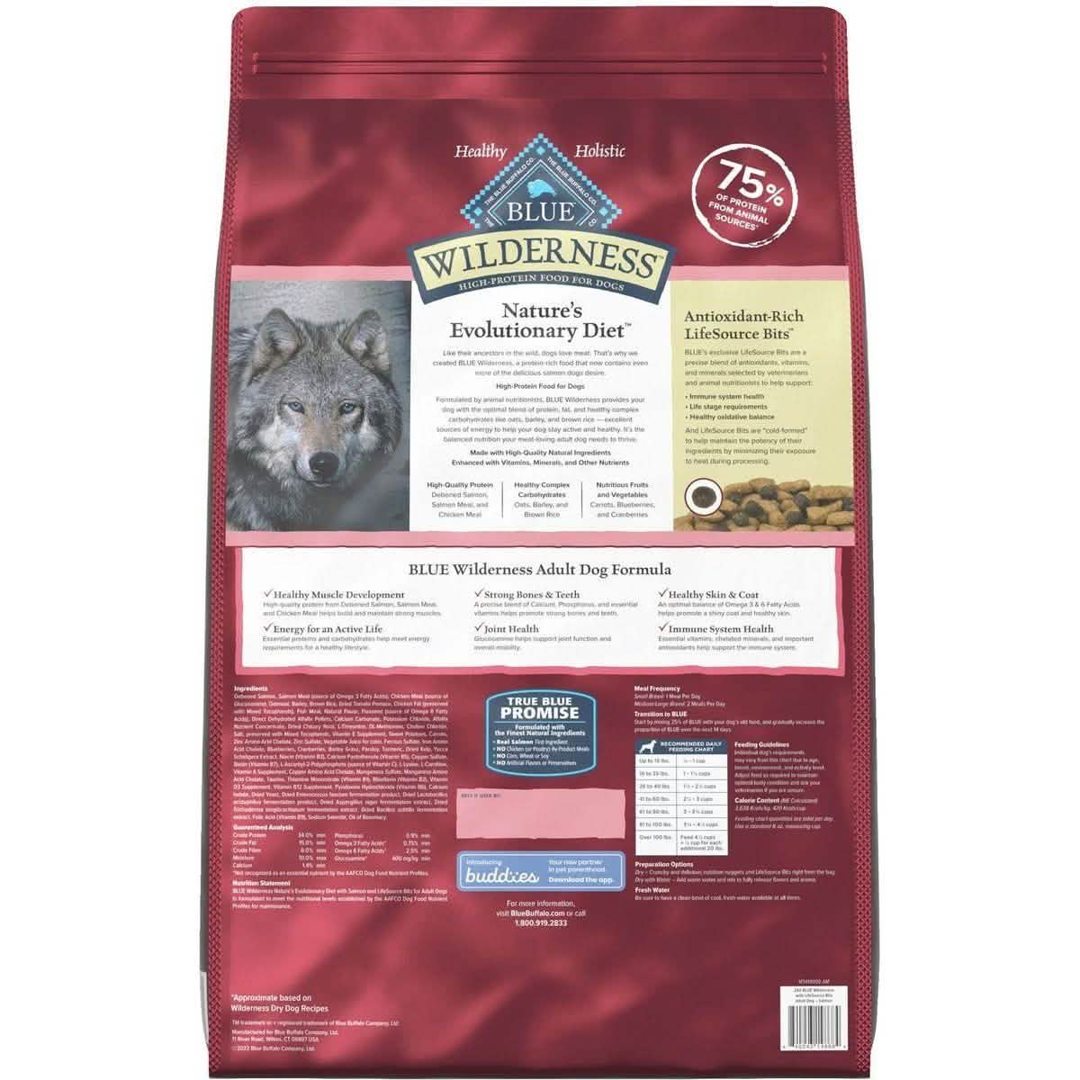 Blue Buffalo Dry Dog Food Wilderness Adult Salmon