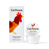 Cat Person Cat Wet Food Bowl Booster Shreds in Broth Chicken 2.75oz