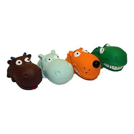 Multipet Mini Latex Assorted Animals Toy for Dogs, 3.5 Inches Size