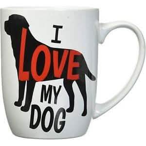 Petrageous I Love My Dog Mug  White 24oz